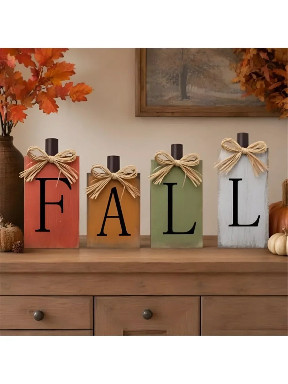 Fall Decorations for Home Thanksgiving Signs Wooden Table Sign Vintage